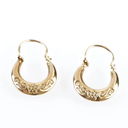 Örhängen, Ø13mm, 18k Vikt: 1,2 g