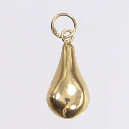 Hänge, droppe, längd inkl ögla 18mm, bredd 8mm, 18K Vikt: 0,5 g