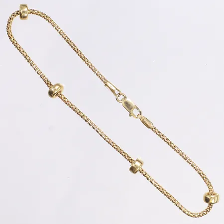 Armband, 20cm, bredd 1,5-5mm, 18K, Vikt: 3 g