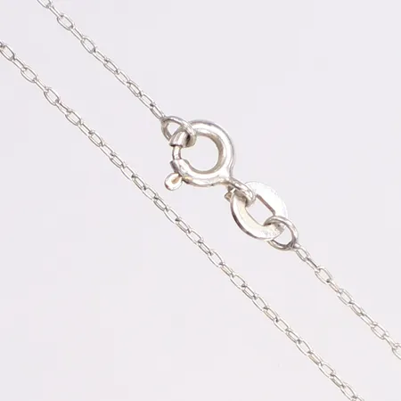 Halskedja, ankarlänk, längd 45cm, bredd 1mm, 925/1000 silver Vikt: 0,8 g