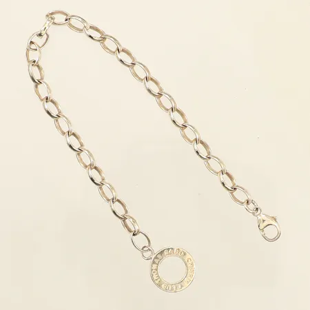 Armband, Thomas Sabo, Charm Club, längd 17,5-18cm, bredd ca 2-5mm, något skev ögla vid lås, 925/1000 silver  Vikt: 7,8 g