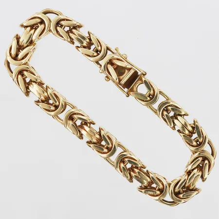 Armband Kejsarlänk, längd: 20cm, bredd: 9mm, 18K guld. Vikt: 95,3 g