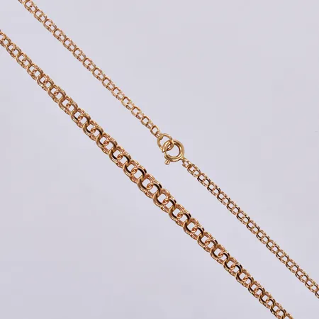 Collier doserad Bismarck, längd: ca 45cm, bredd: ca 2,5-5mm, 18K  Vikt: 6,4 g