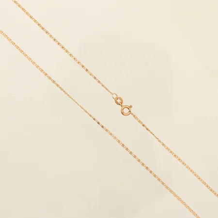 Kedja Irrgång, längd 50,5cm, bredd 1,3mm, UnoAErre, 18K  Vikt: 3 g