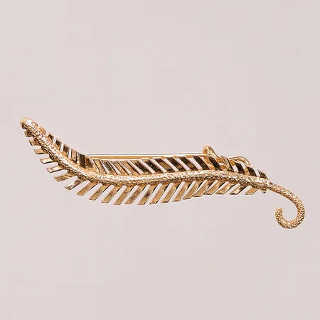 1 Brosch, 41mm, 18K 1,6g.