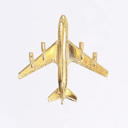 Hänge, flygplan, längd 28mm, bredd 28mm, förgyllt silver 925/1000 Vikt: 3,1 g