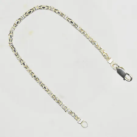 Armband Kejsarlänk, längd 20 cm, bredd 4 mm, 925/1000 silver. Vikt: 13,8 g