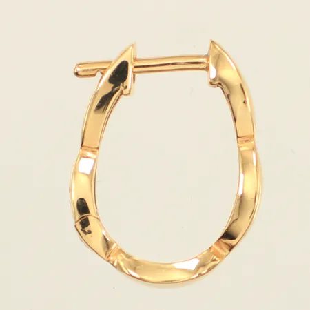 Udda örhänge, längd 15mm, bredd 11,5mm, GHA, 18K  Vikt: 0,9 g