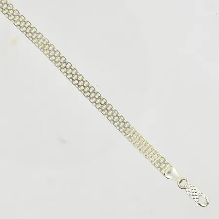 Collier, längd 45 cm, bredd 6 mm, 925/1000 silver. Vikt: 10,8 g