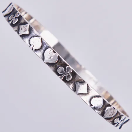 Armring, Ø ca 6,5cm, bredd ca 6mm, silver 830/1000  Vikt: 15,5 g