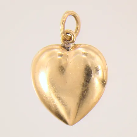 Hänge, hjärta, 17x12mm, buckligt, 18K Vikt: 0,8 g
