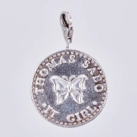 Hänge Thomas Sabo "IT GIRL, ALWAYS IN FASHION", Ø ca 2,5cm, silver 925/1000 Vikt: 9,7 g