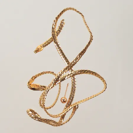 Kedja, örhänge, defekt/trasig, 18K Vikt: 5,8 g