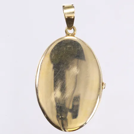 Hänge, medaljong, 38x21mm, 14K Vikt: 5,1 g