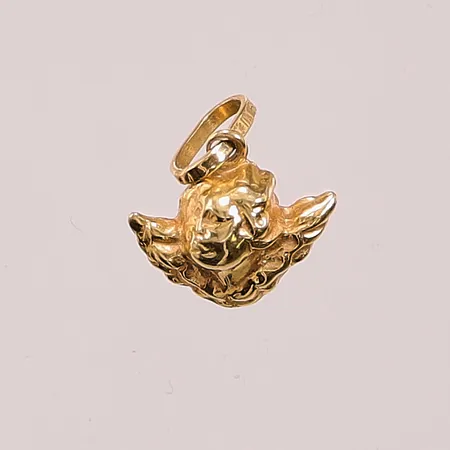 Hänge "ängel", 9mm, 18K 0,4g.