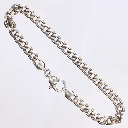Armband, pansarlänk, längd 20,5 cm, bredd 5,4mm, silver 925/1000 Vikt: 11,4 g