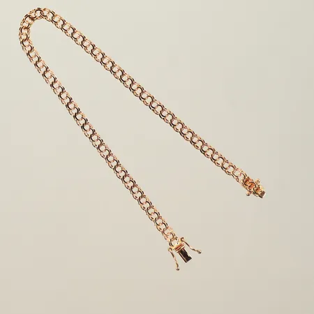 Armband Bismarck, längd 19 cm, bredd 4 mm, 18K, 5,1g 