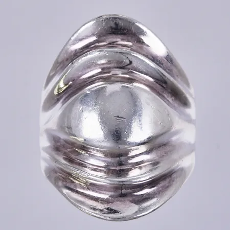 Ring, stl: ca 18, bredd: ca 7,5-29mm, 925/1000 silver  Vikt: 14,9 g