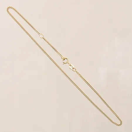Vristlänk Pansar, ställbar längd 23/25,5cm, bredd 1,5mm, Balestra, 18K  Vikt: 2,6 g