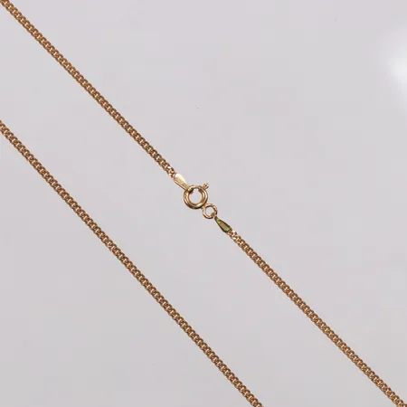 Kedja, Pansar, Guldfynd, 50cm, bredd 1,6mm, 18K  Vikt: 6,1 g