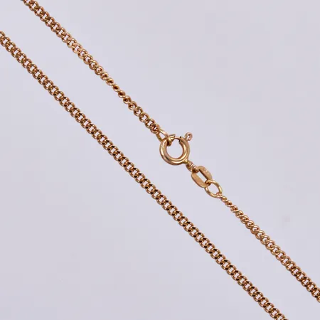 Kedja Pansar, längd: ca 42,5cm, bredd: ca 2mm, 18K Vikt: 6,4 g