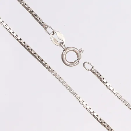 Halskedja, Venezia, längd 36cm, bredd 1mm, 925/1000 silver Vikt: 2,8 g
