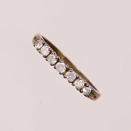 Ring, Ø17, sliten förgyllning, 925/1000 Silver 1,2g.