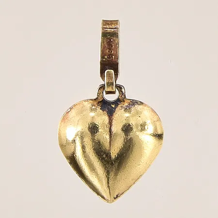 Hänge, hjärta, 19x10mm, förgyllning med slitage, silver 835/1000 Vikt: 2,1 g