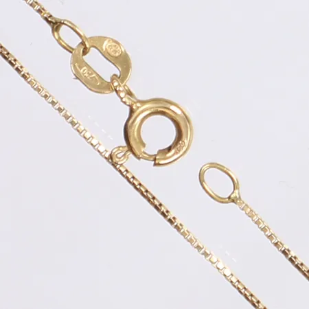 Halskedja, Venezia, 44cm, bredd 0,5mm, 18K Vikt: 1,4 g