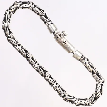 Armband, kejsarlänk, längd 20cm, bredd 5mm, 925/1000 silver Vikt: 26,1 g