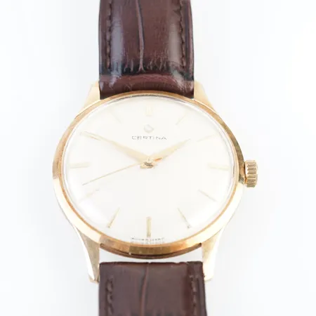 Herrur Certina, manuell, 33mm, 14k, gravyr bakboett