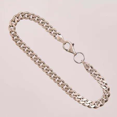Armband pansar, 20cm, bredd:5mm, ögla ej silver, 925/1000 Silver 12g.