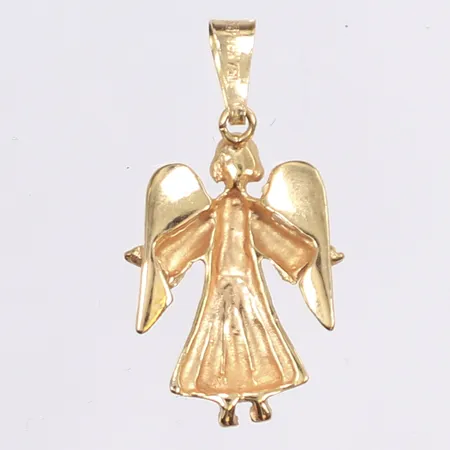 Hänge ängel, längd inkl ögla 2,5cm, bredd 1,5cm, 18K Vikt: 2,2 g