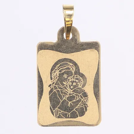 Hänge, 28x15mm med ögla, 14K Vikt: 1,3 g