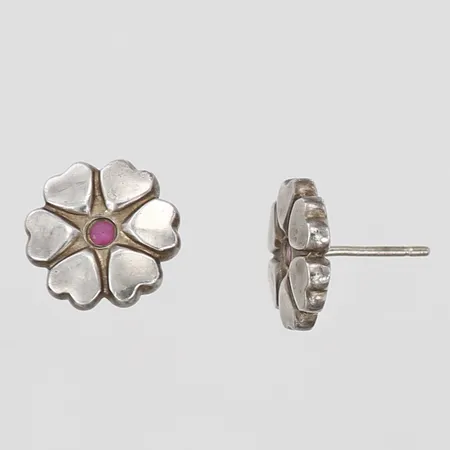 Ett par örhängen, blommor, Paloma Picasso för Tiffany & Co, ca Ø11mm, slitage, snurrebussar saknas, 925/1000 silver. Vikt: 3,2 g