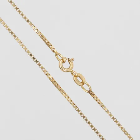 Kedja, Venezia, längd: 41cm, bredd: 1mm, GFAB, 18K guld.  Vikt: 4,4 g