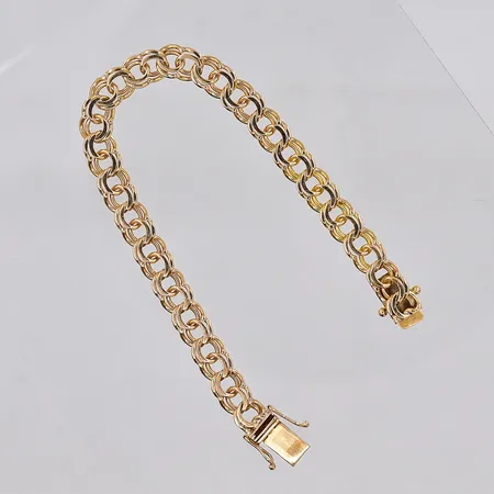 Armband Bismarck, 16cm, bredd 6,5mm, 18K Vikt: 12,3 g