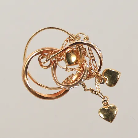 Örhängen, armband, defekt/slitet, 18K, bruttovikt 3,2g Vikt: 3,2 g