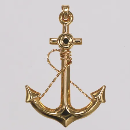 Hänge, ankare, 40mm, 18K  Vikt: 2 g