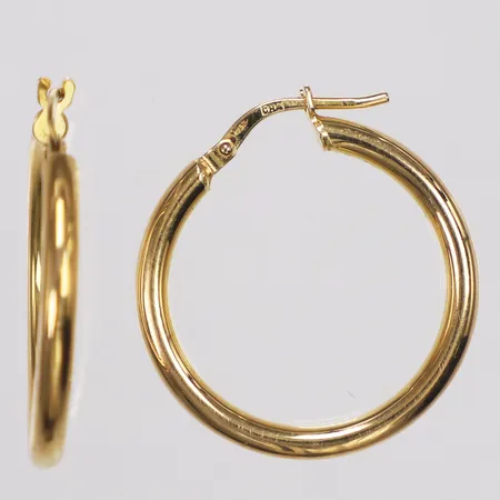 Ett par örhängen, Guldfynd, 25mm, 18K  Vikt: 2,2 g
