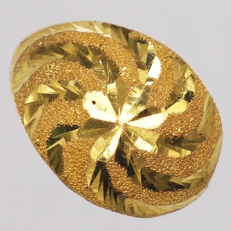 Ring, dekor, stl 17½, bredd 4,6-15,5mm, thaiguld, 23K  Vikt: 3,7 g