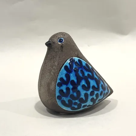 Figurin, Ingrid Persson, höjd 8,5cm, Rörstrand, Ateljé Sweden, signerad, stengods, mindre tillverkningsfel