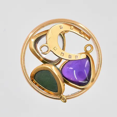 Diverse guld, defekter, stenar, gravyrer, 18K Vikt: 5,8 g
