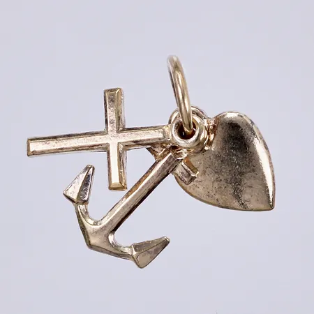 Hänge, tro hopp och kärlek, längd: ca 1,3cm, bredd: ca 1-6mm, 835/1000 silver Vikt: 0,6 g
