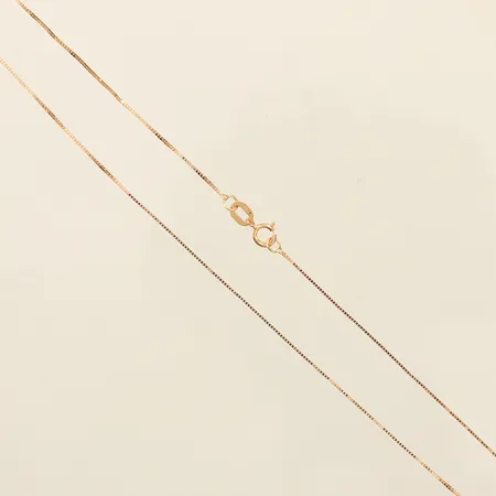 Kedja Venezia, längd 36cm, bredd 0,7mm, GHA, 18K  Vikt: 1 g
