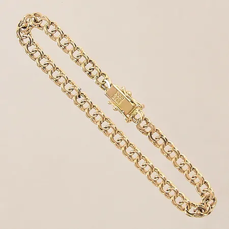 Armband Bismarck, längd 17,5cm, bredd 5mm, 18K  Vikt: 7,7 g