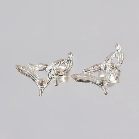 Ett par örhängen, stl 7,5x12,5mm, silver Vikt: 1,1 g