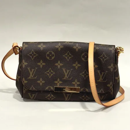 Väska, Louis Vuitton, Favorite PM, M40717, beslag i gulmetall, axelrem, monogramcanvas, läder, datumkod: SA3157, mått ca 21x13x3cm, bruksskick, gulmetall med repor, dustbag, box, kvitto från Birger Jarlsgatan 2017
