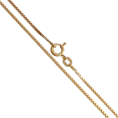 Halskedja Venezia, 18K guld, Balestra Italien, längd 42,0 cm, bredd 1 mm, mycket fint skick Vikt: 4,4 g