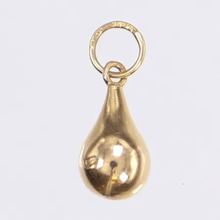  Hänge, droppe, längd inkl ögla 14mm, bredd 5mm, 18K Vikt: 0,4 g
